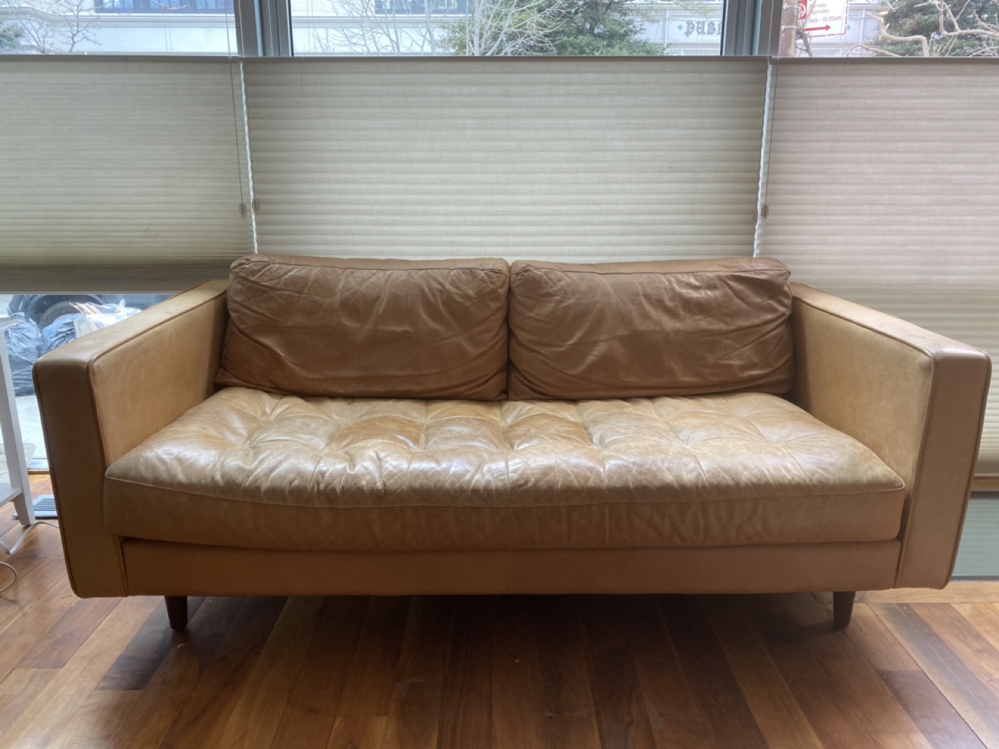 Article Sven Sofa 2.5 Seater Tan Leather