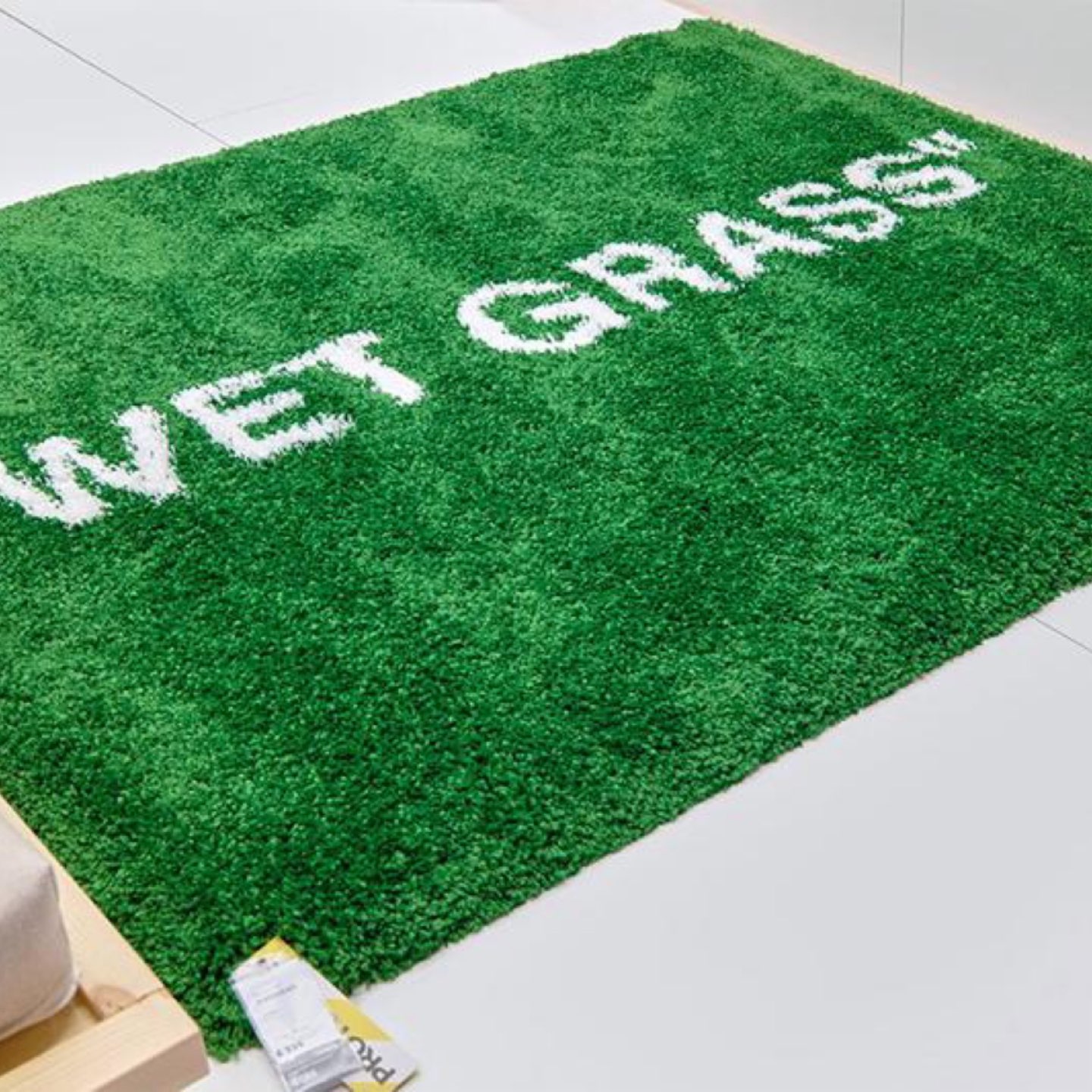 Virgil Abloh x IKEA MARKERAD "WET GRASS" Rug 195x132 CM Green