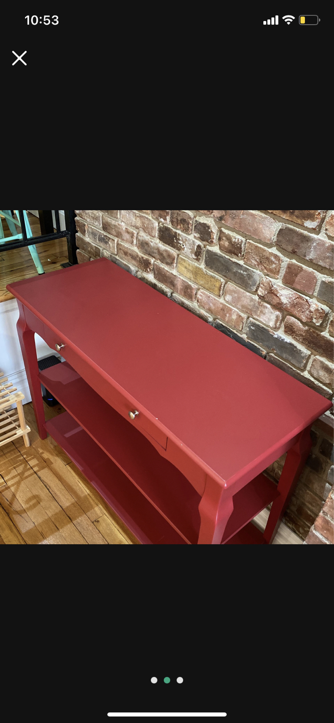 Tv stand or entrance cabinet red - photo 3