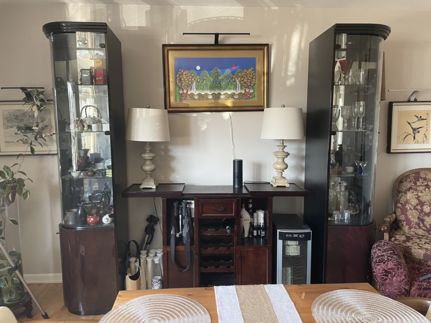 Wine bar & display cabinet made in Italy