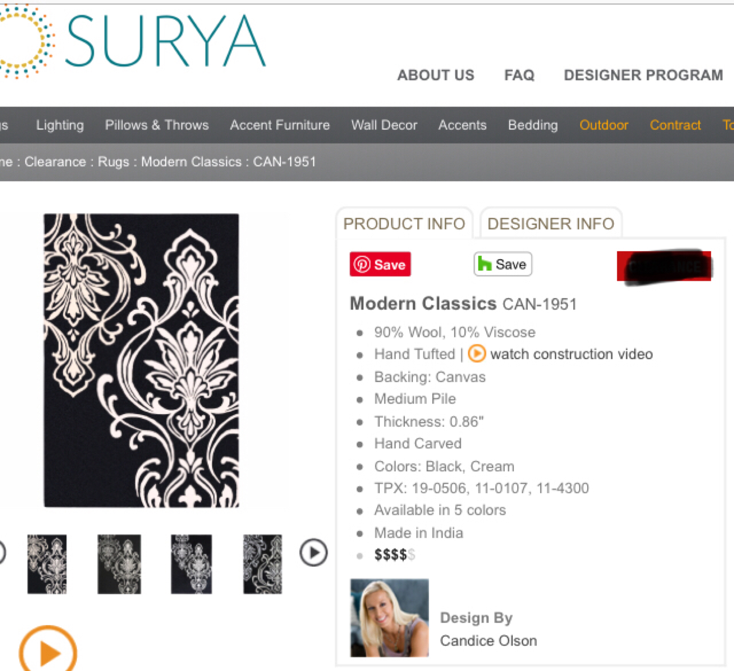 SURYA CROWNE RUG 8’ x 5’ image indicator(2)