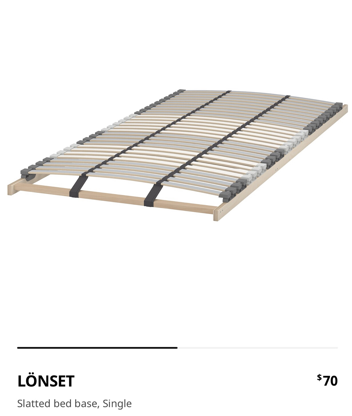 Slatted bed base-Twin