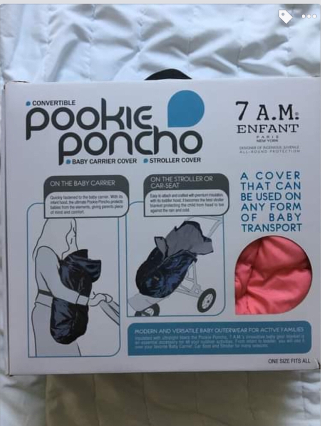 7am Enfant Pookie Poncho - photo 3
