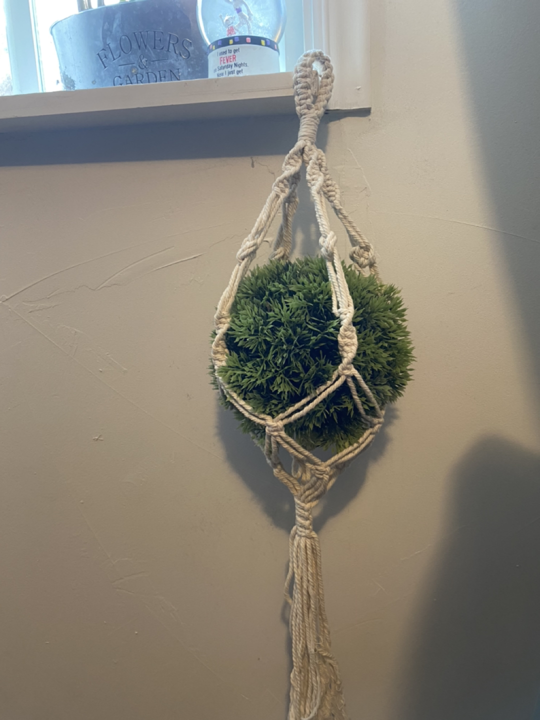 Fibers plant hanger with fake plant 🌱  thumbnail