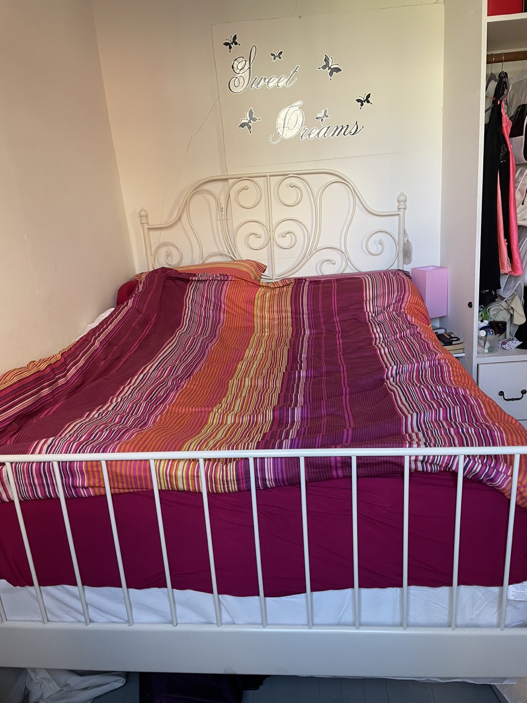 White bed frame - full