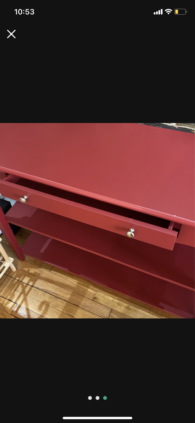Tv stand or entrance cabinet red - photo 2
