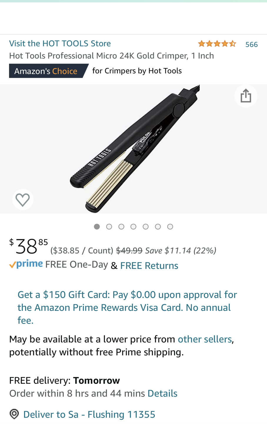 Hair crimping iron thumbnail
