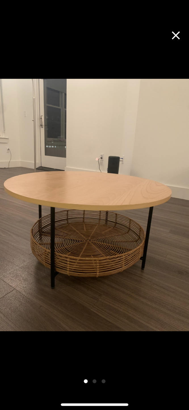 Wood Coffee Table w/ Storage (Pier 1) - photo 2