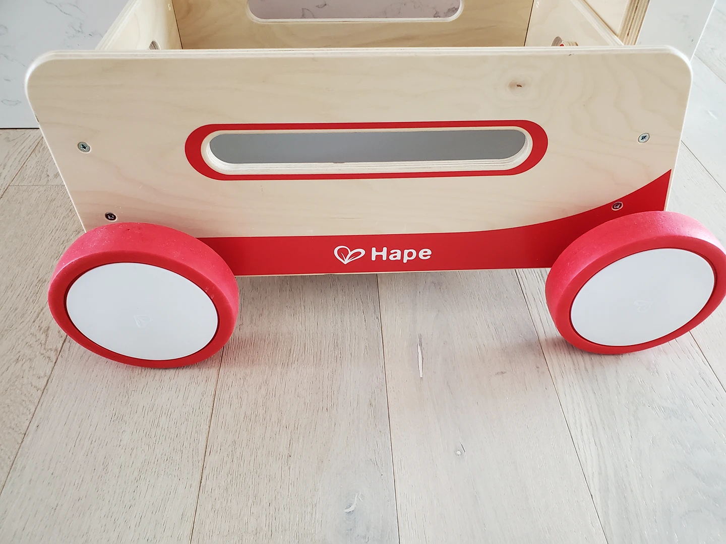 Hape wooden push and pull wagon