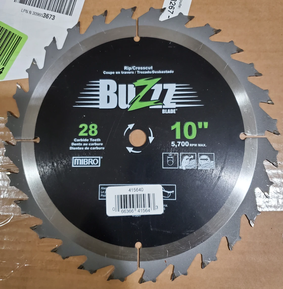 10" Buzzz Saw Blades (Brand New)