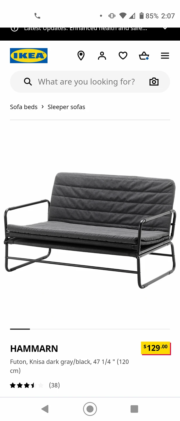Ikea futon sofa - photo 2