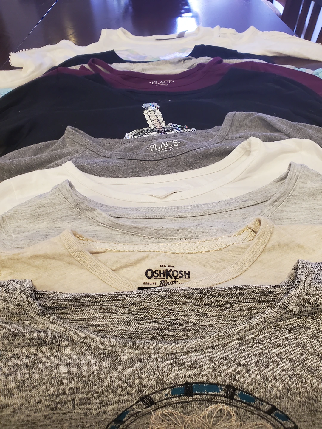 $4.00 each / 10 Girls long sleeve shirts size 10/12