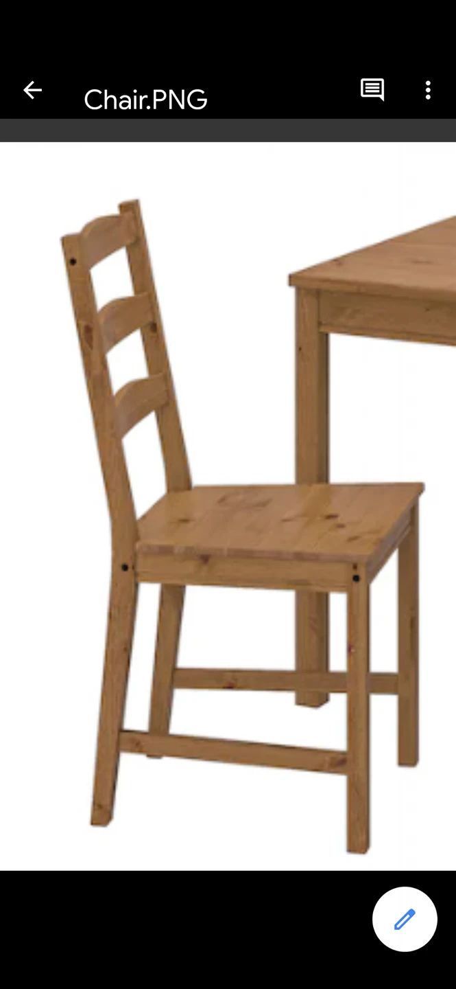 A wooden chair