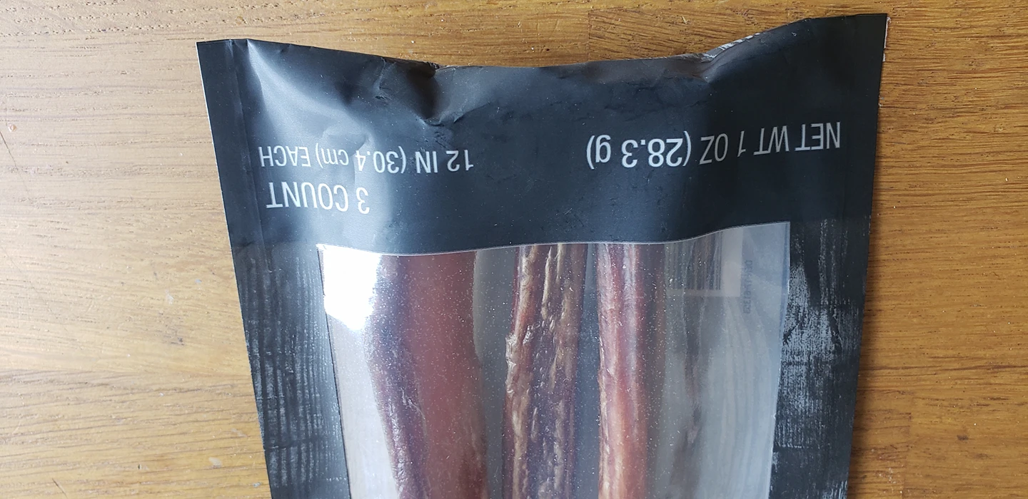 DENTLYS  SINGLE INGREDENT BEEF PIZZLE DENTAL CHEWS  UNOPENED - photo 2