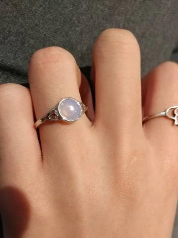 moonstone 925 sterling silver ring - BNIB - photo 2