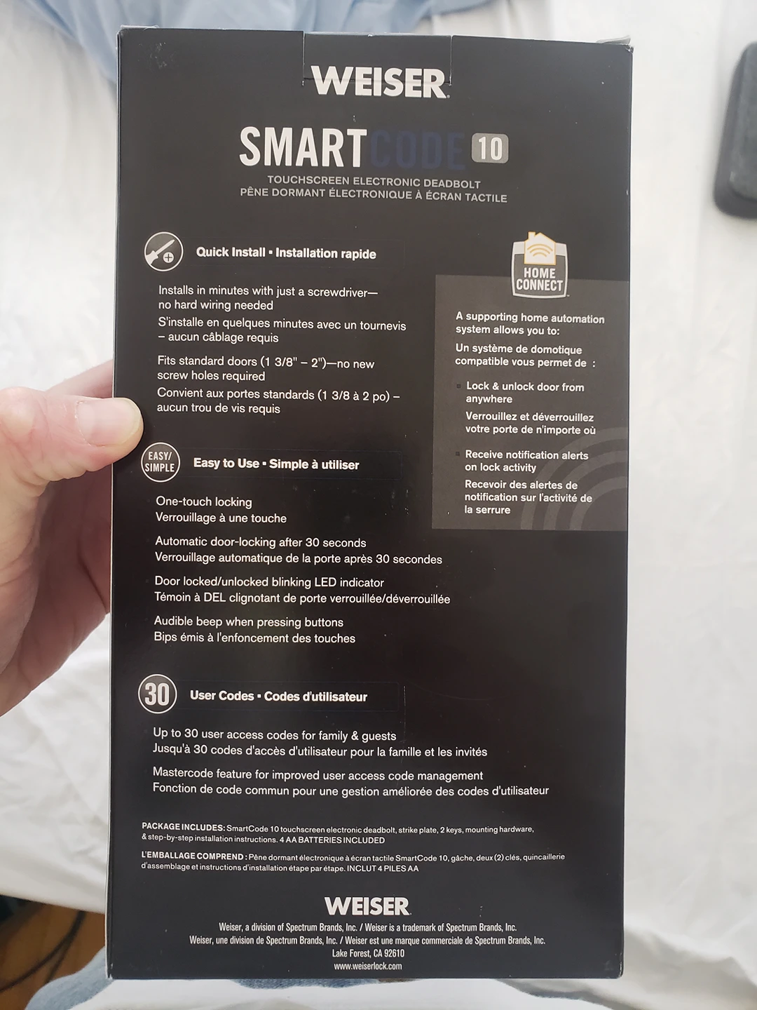 Brand New Weiser smartcode 10 lock - photo 3