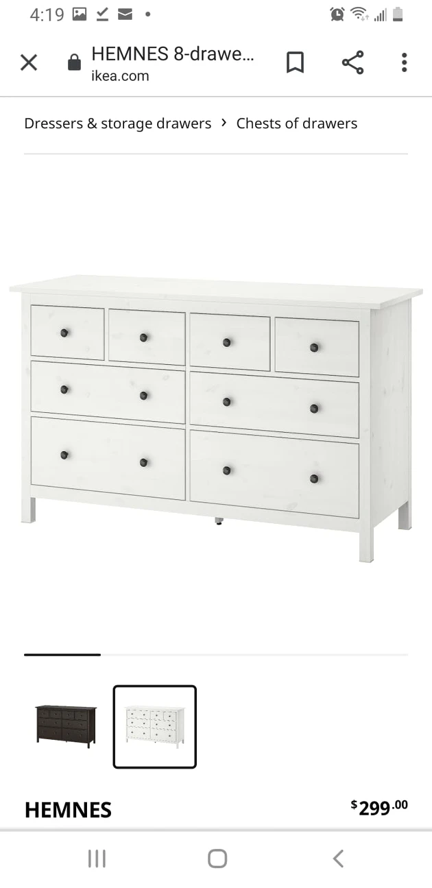 Ikea Hemmes dresser thumbnail