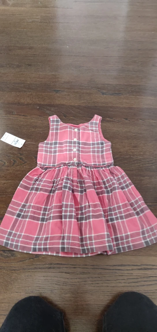 Ralph Lauren 24m baby plaid pink dress NWT - photo 4