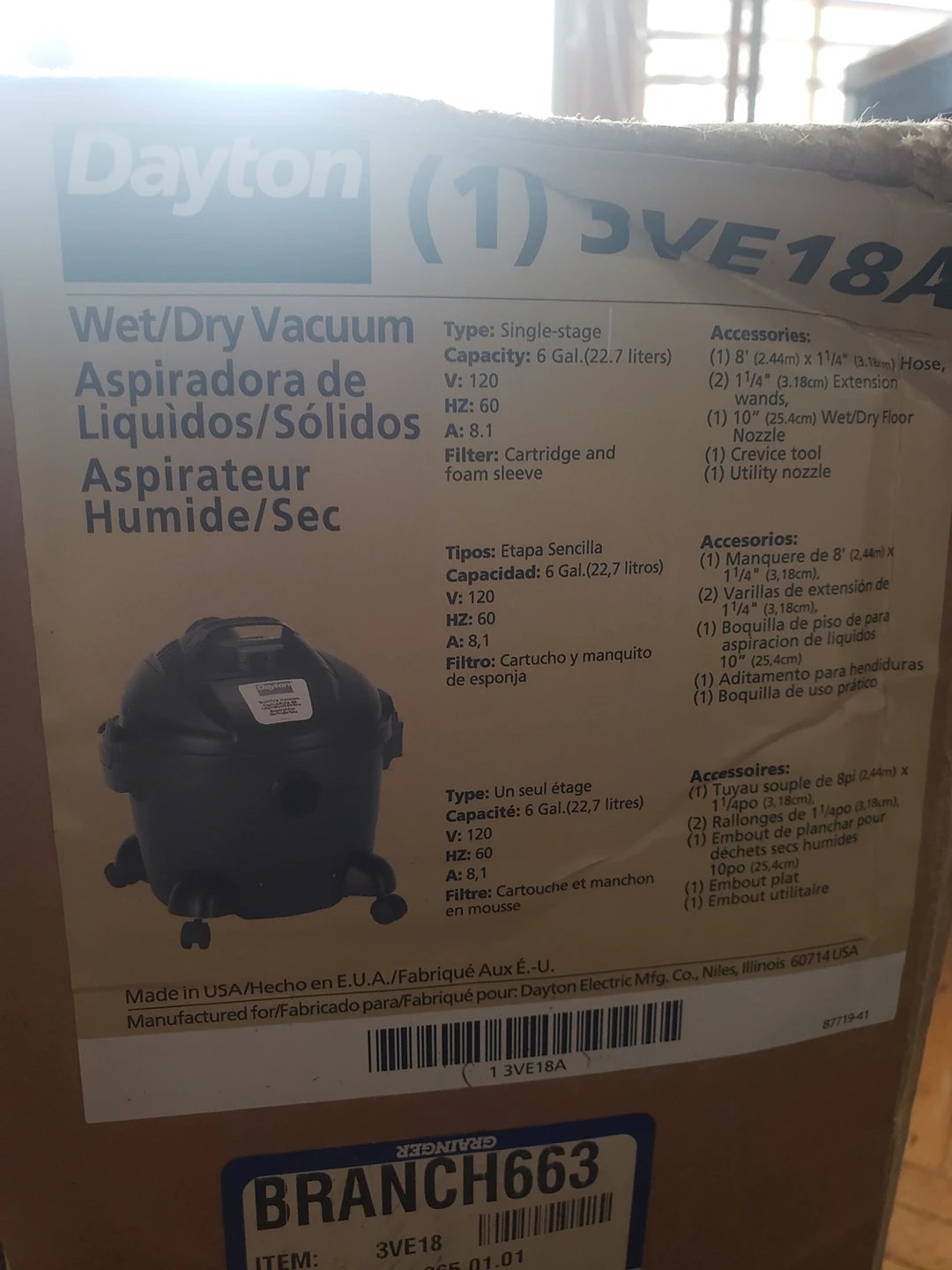 Dayton wet dry vacuum thumbnail