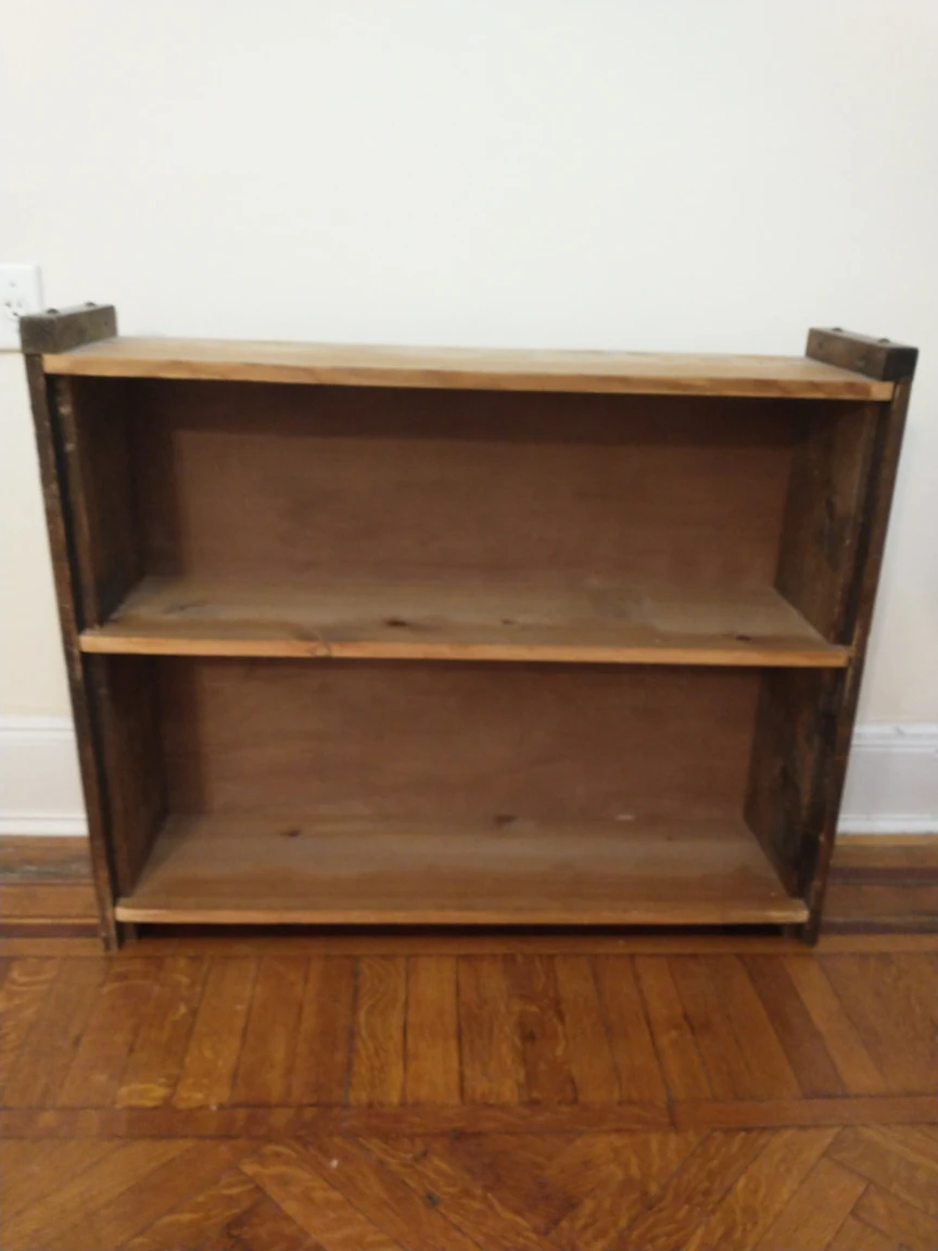 Basic wood bookshelf