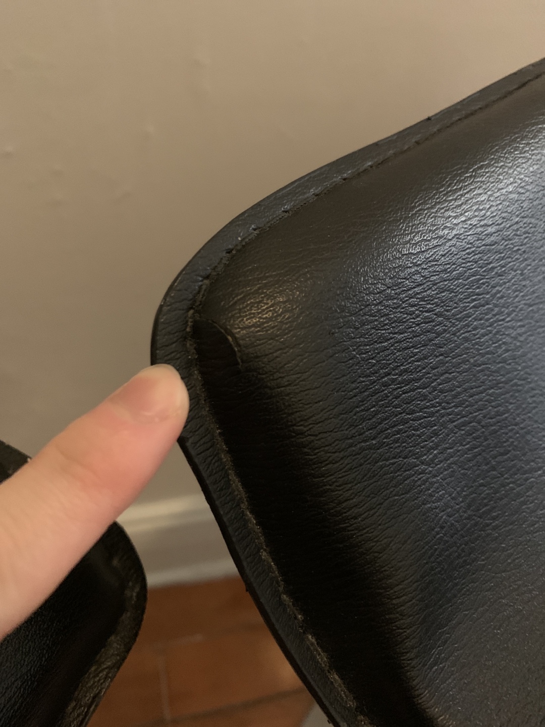 Two black bar stools  - photo 3
