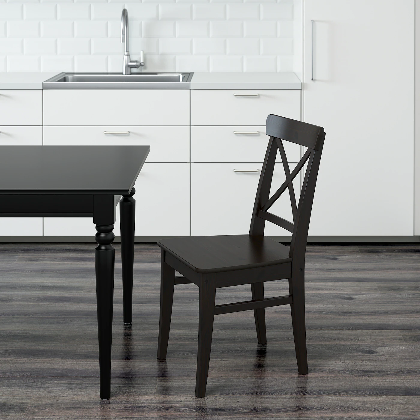 IKEA Ingolf dining chairs thumbnail