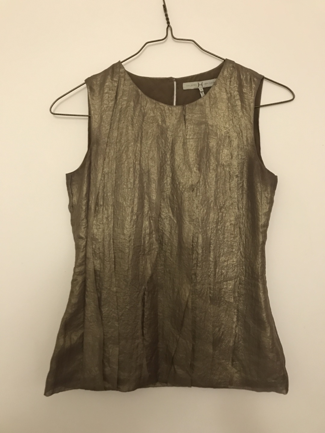Halston Heritage golden elegant top, 0 - photo 2