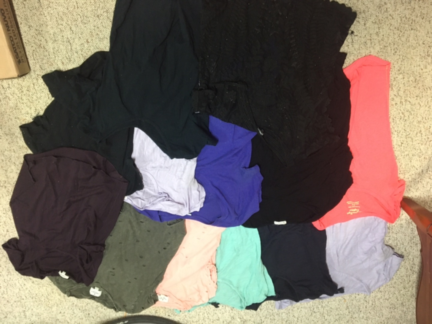 12 shirts size sm/med