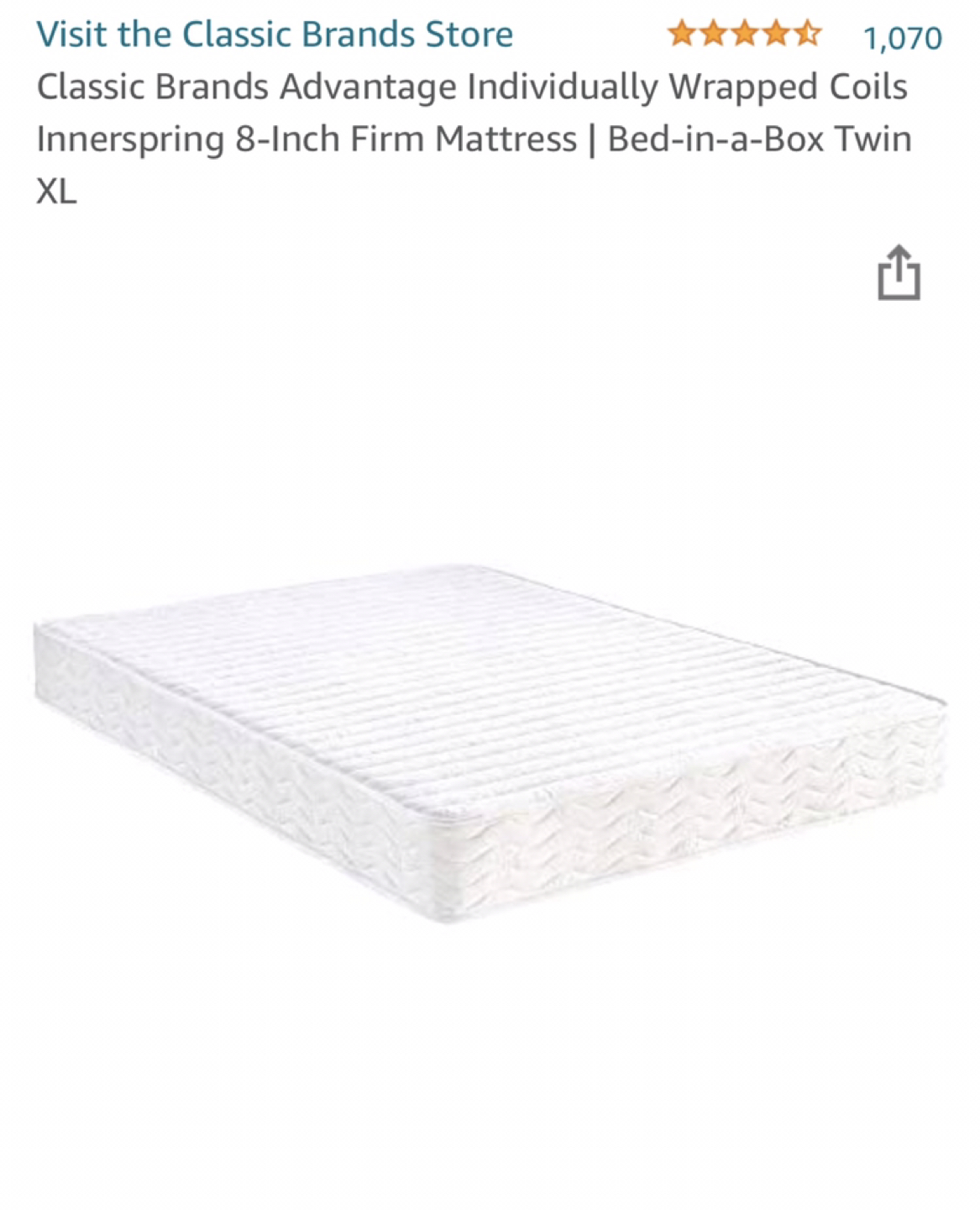Bed mattress and bed frame (original $289)  - photo 3