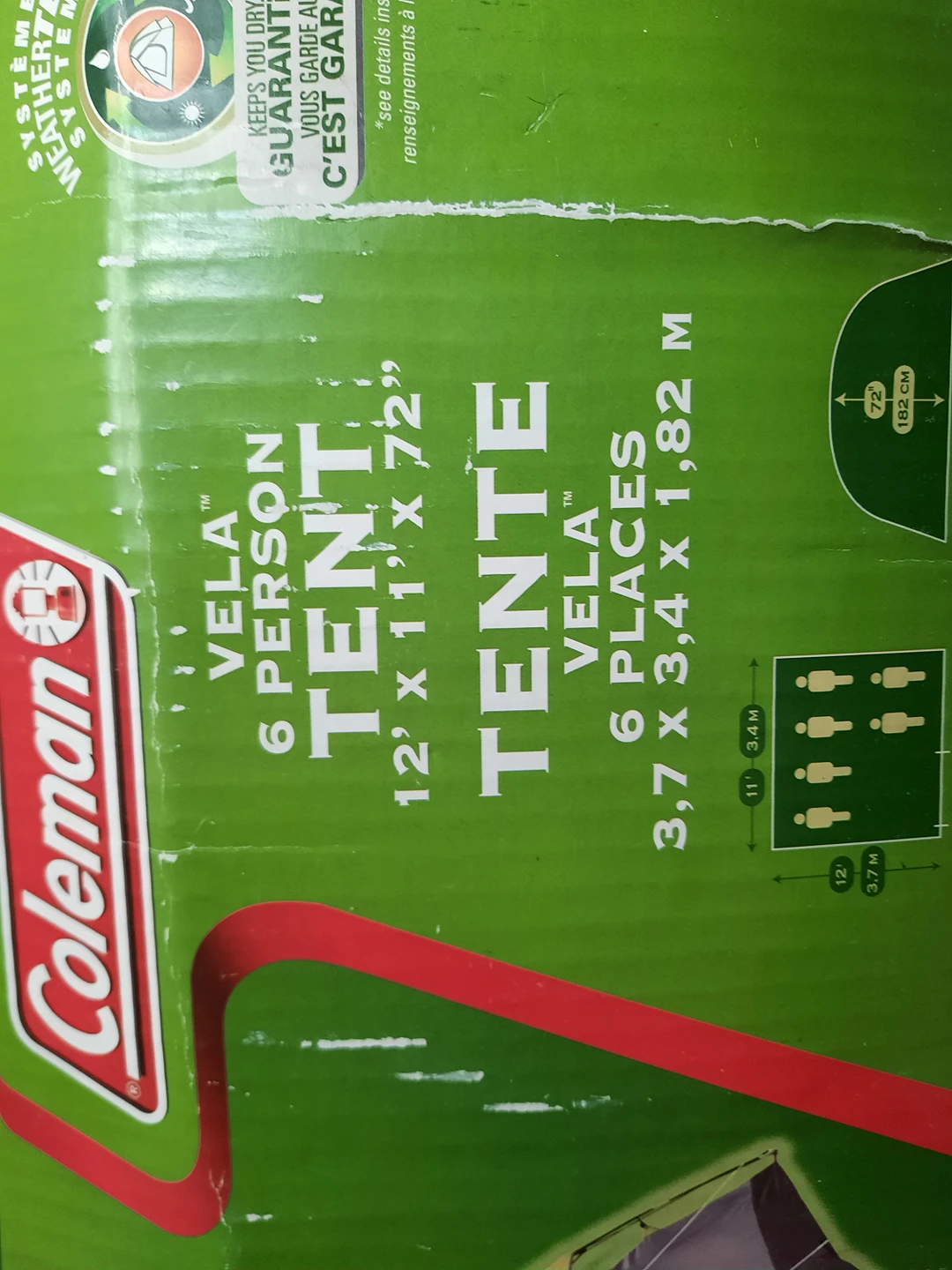 coleman vela 6 people tent - photo 2