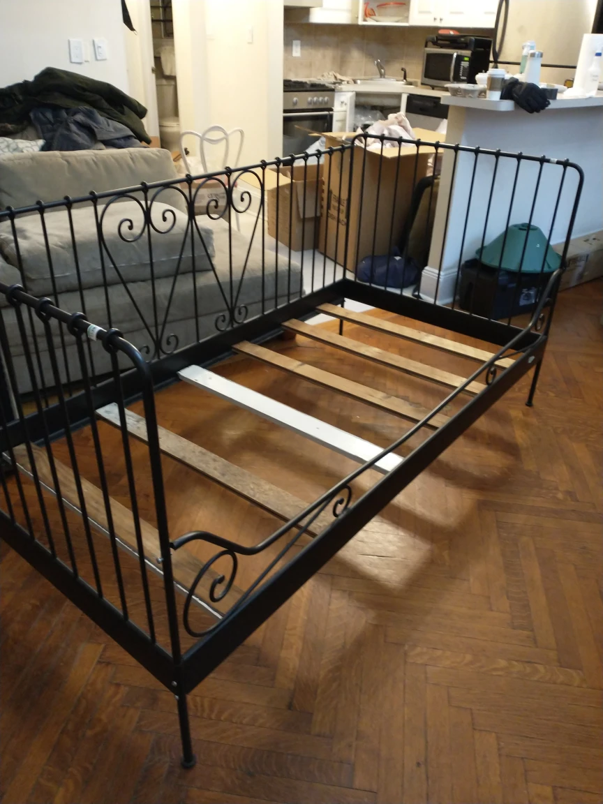 Twin size day bed (includes box spring and new mattress) - photo 3