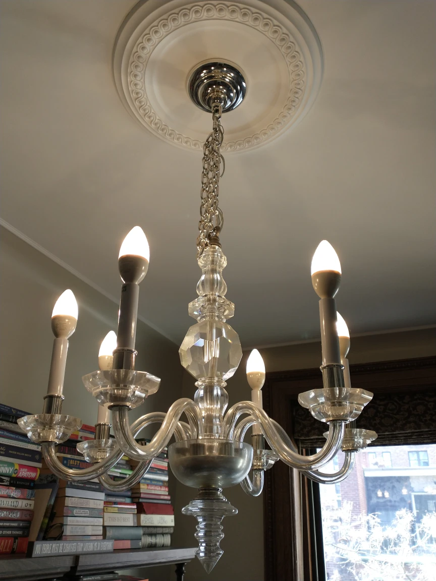 Chandelier light fixture - vintage - photo 2