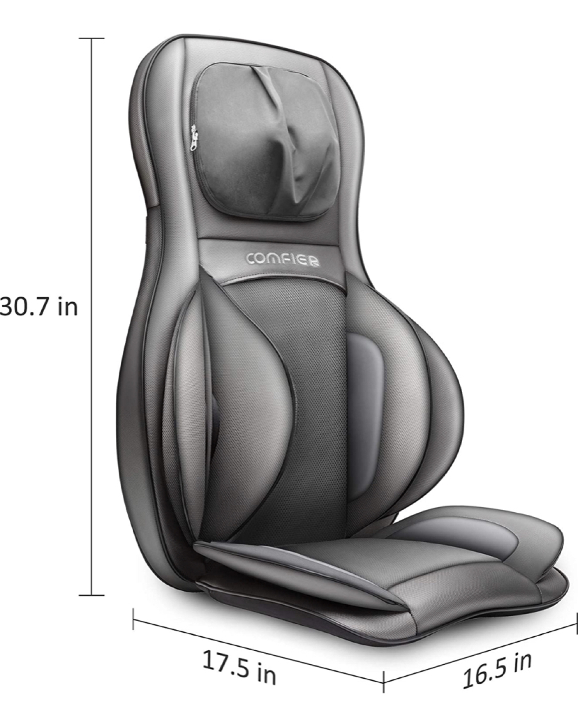 Comfier Shiatsu Neck Full back Massager with heat chair  - photo 4