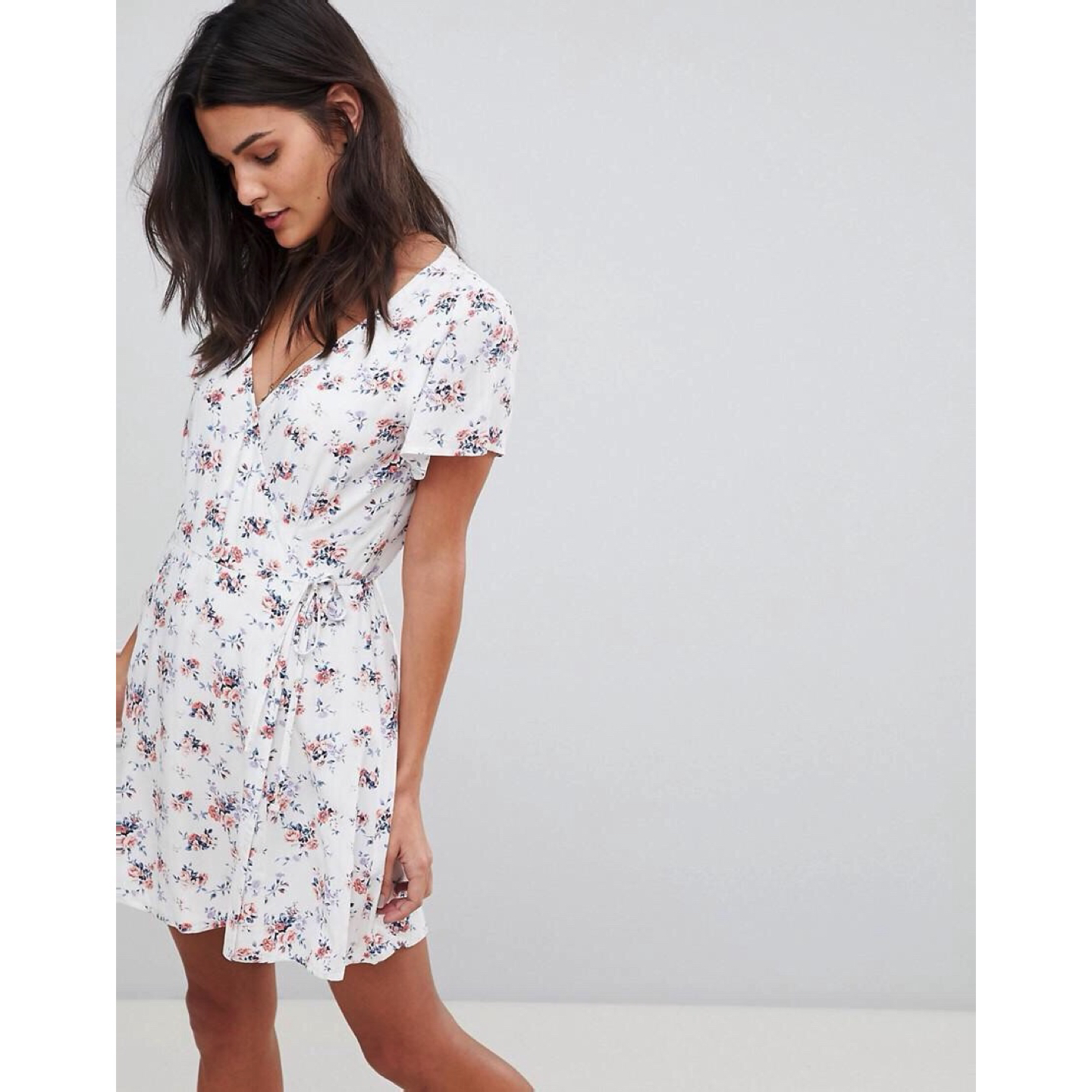 Abercrombie & Fitch Floral Wrap Front Dress thumbnail
