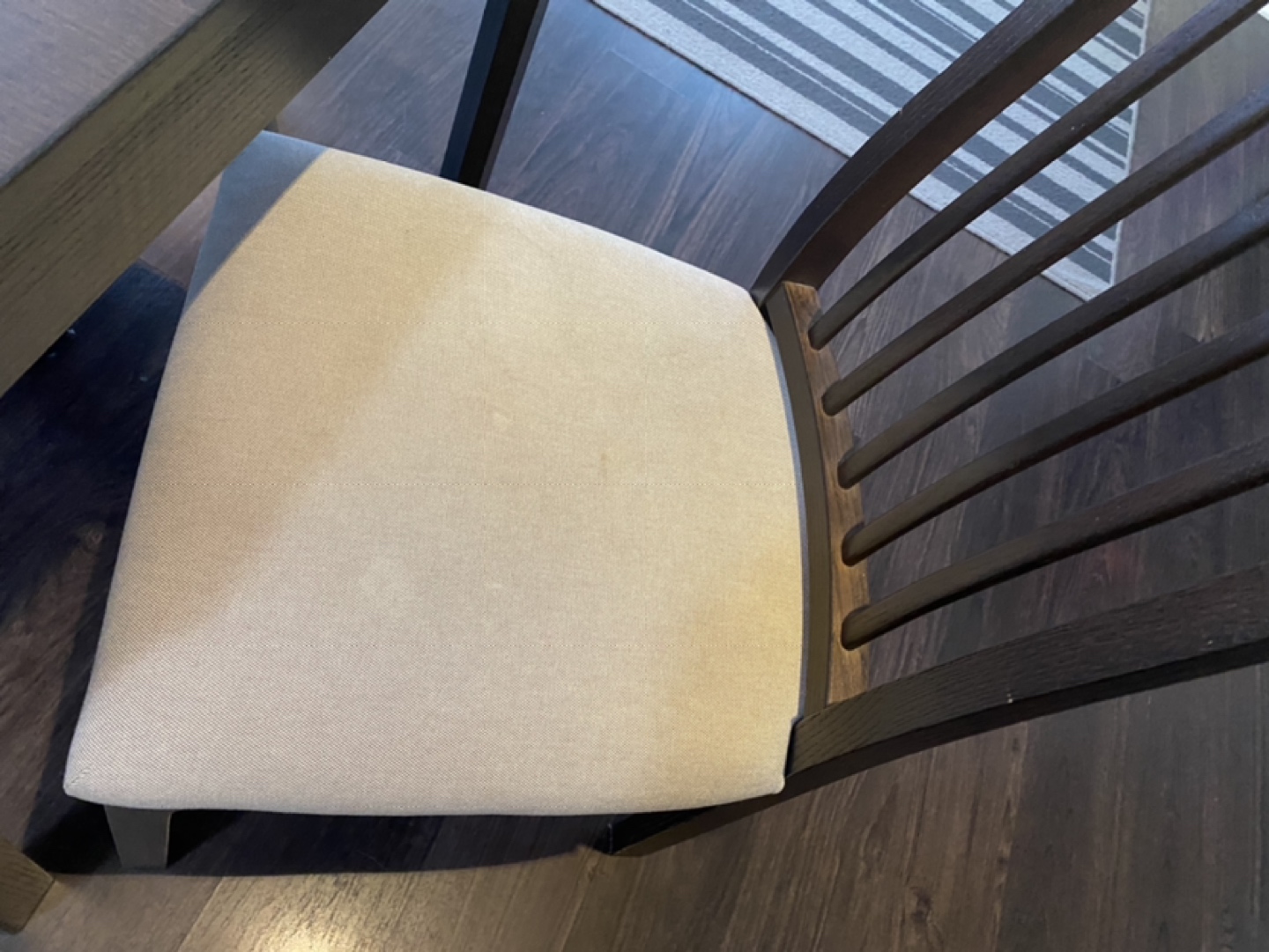 IKEA extendable dining table with four chairs  - photo 2