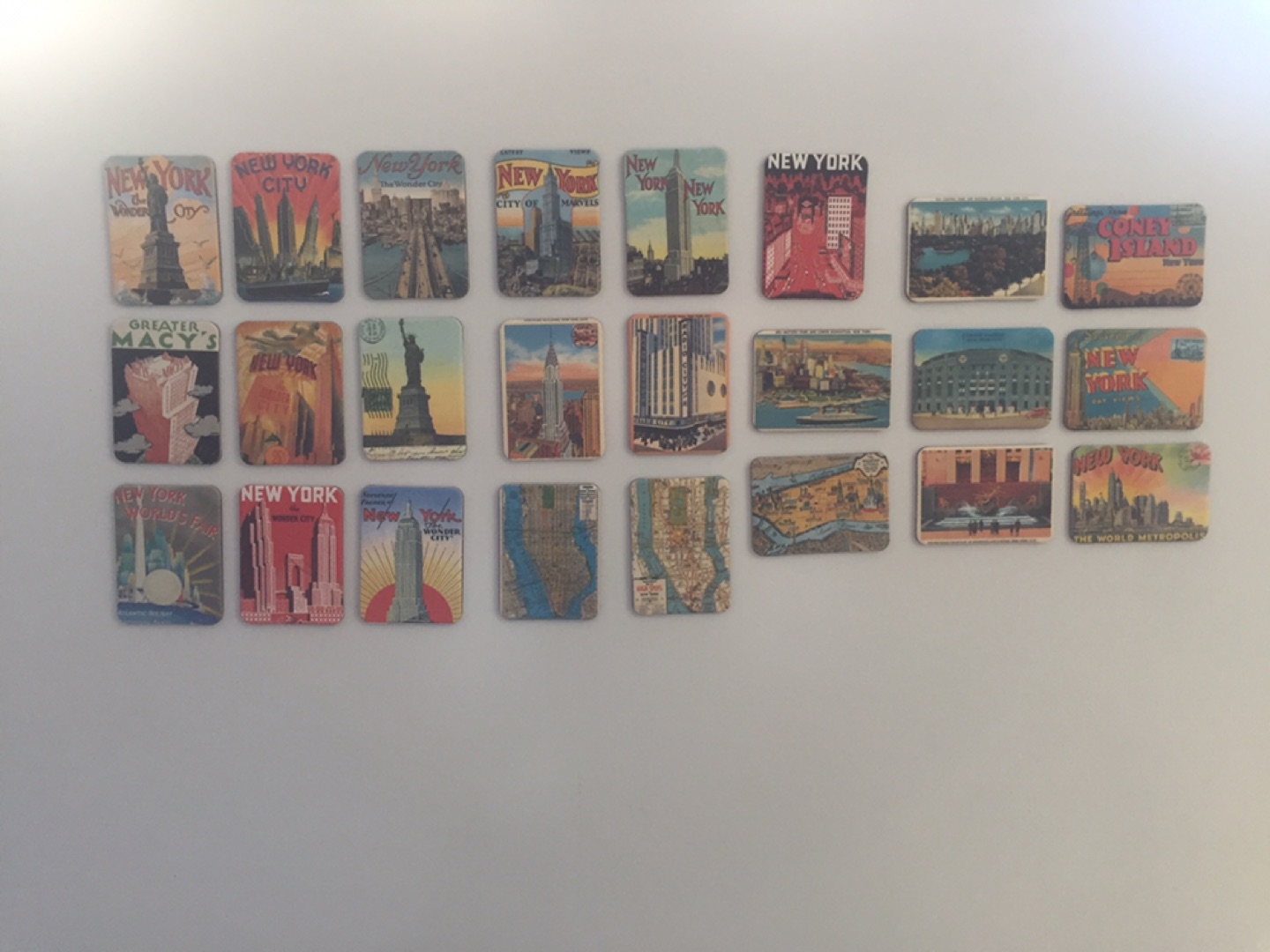 24 Small New York magnets 