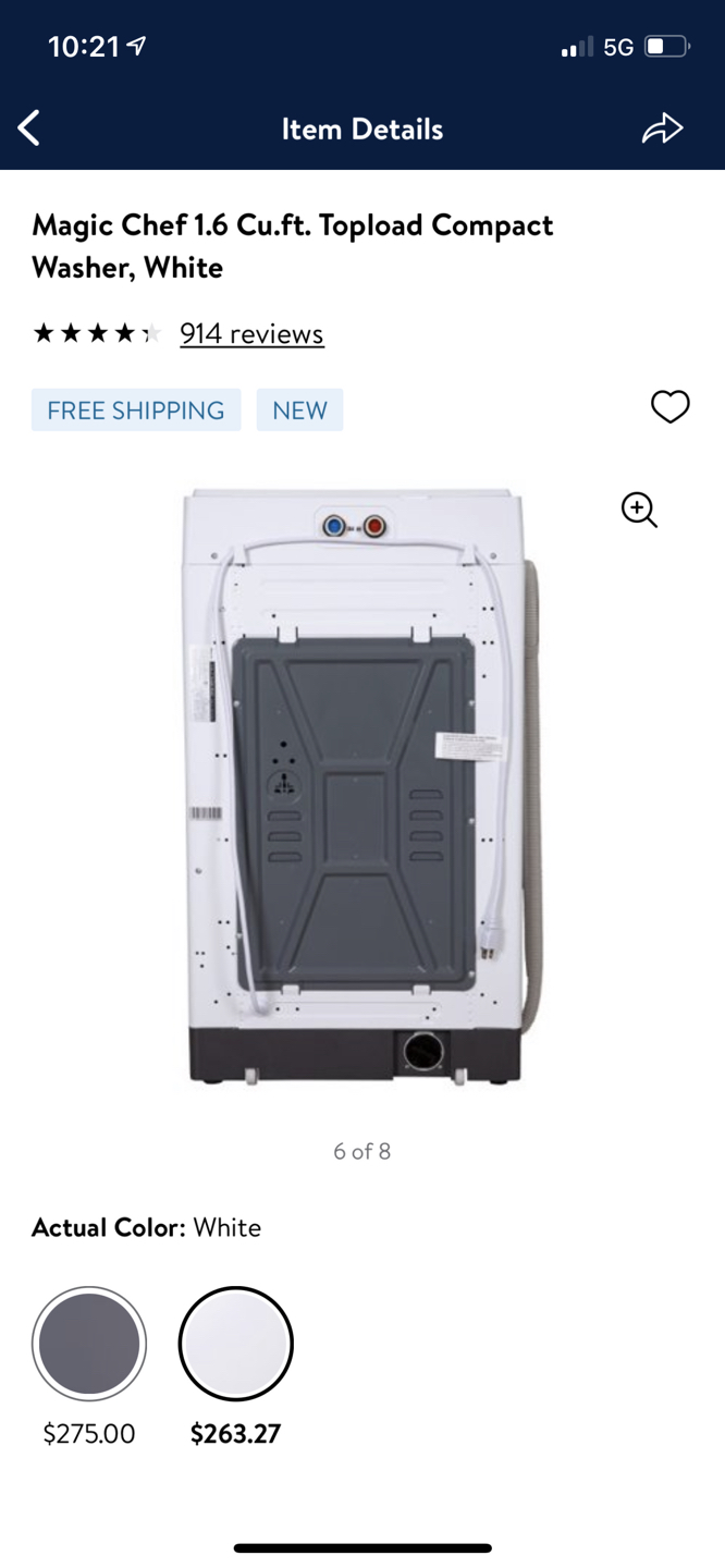 Compact Topload Washing Machine  - photo 2