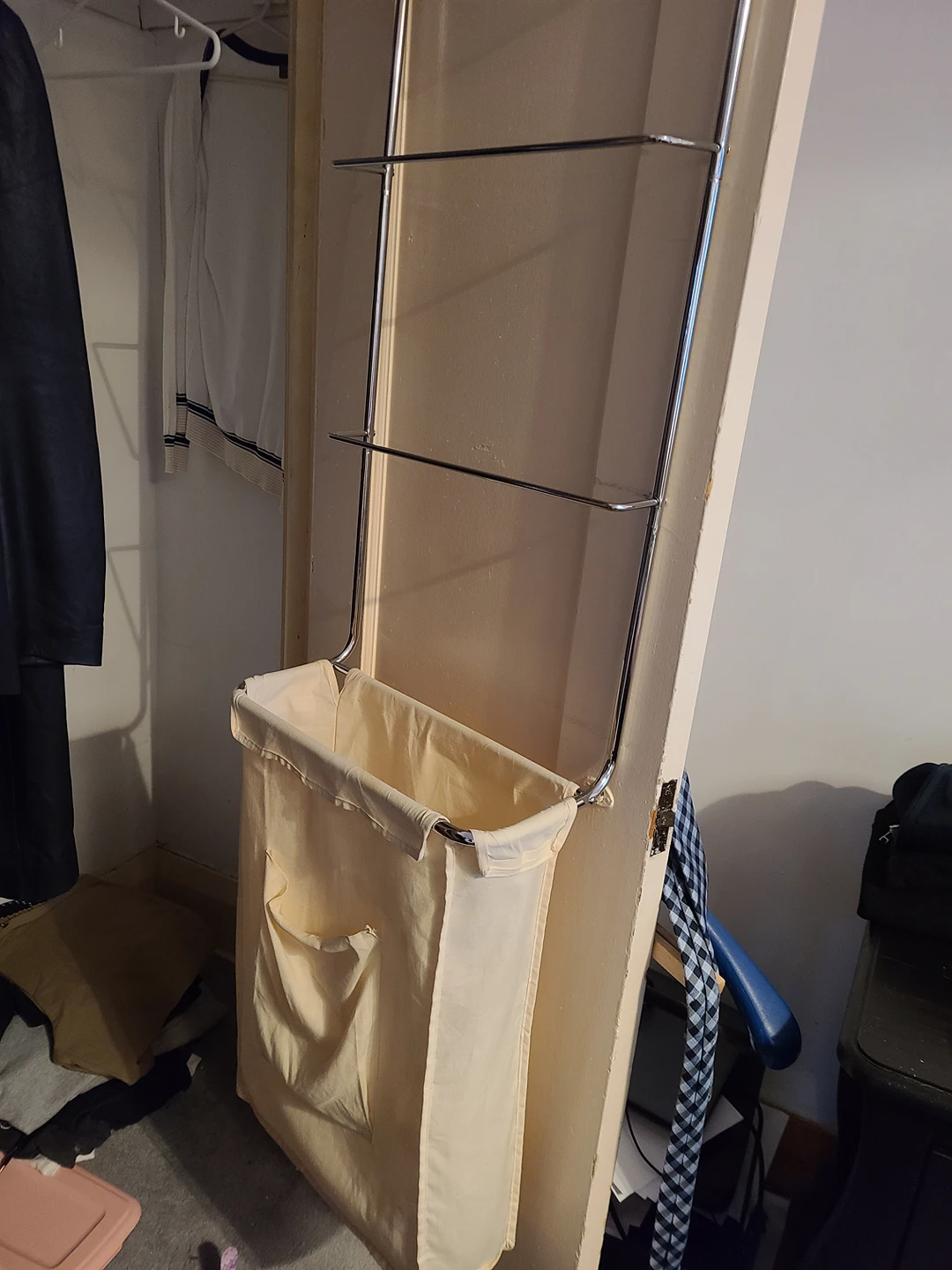 door hanging  laundry hamper with storage image indicator(3)