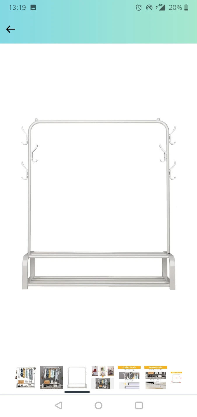 Clothing Rack, White.