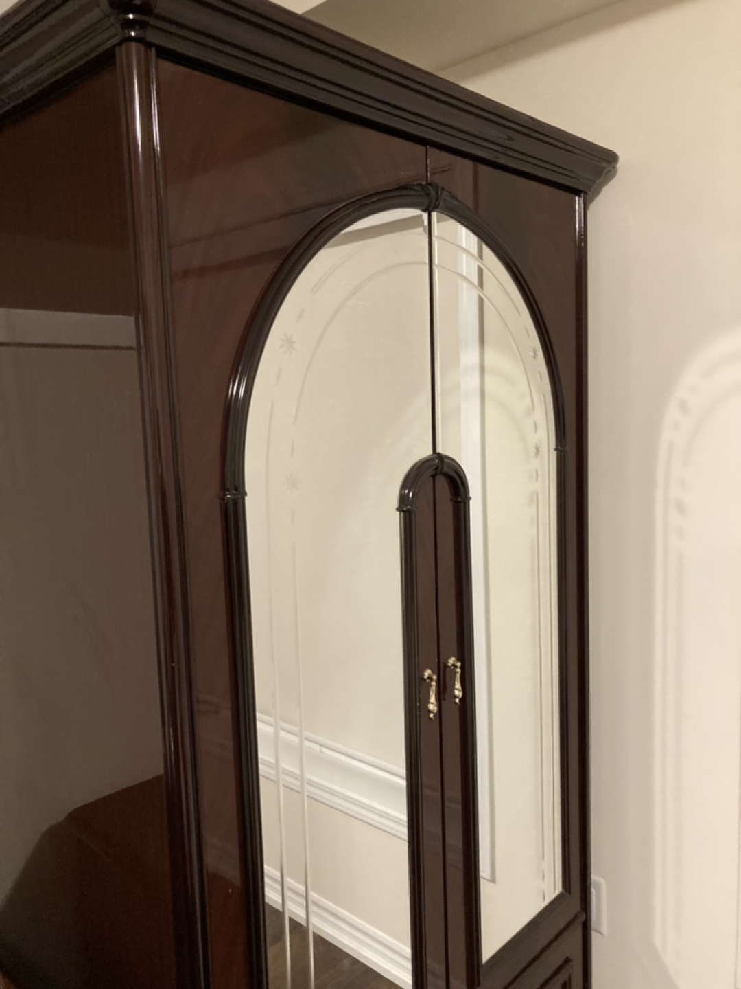 Large wardrobe with mirrors