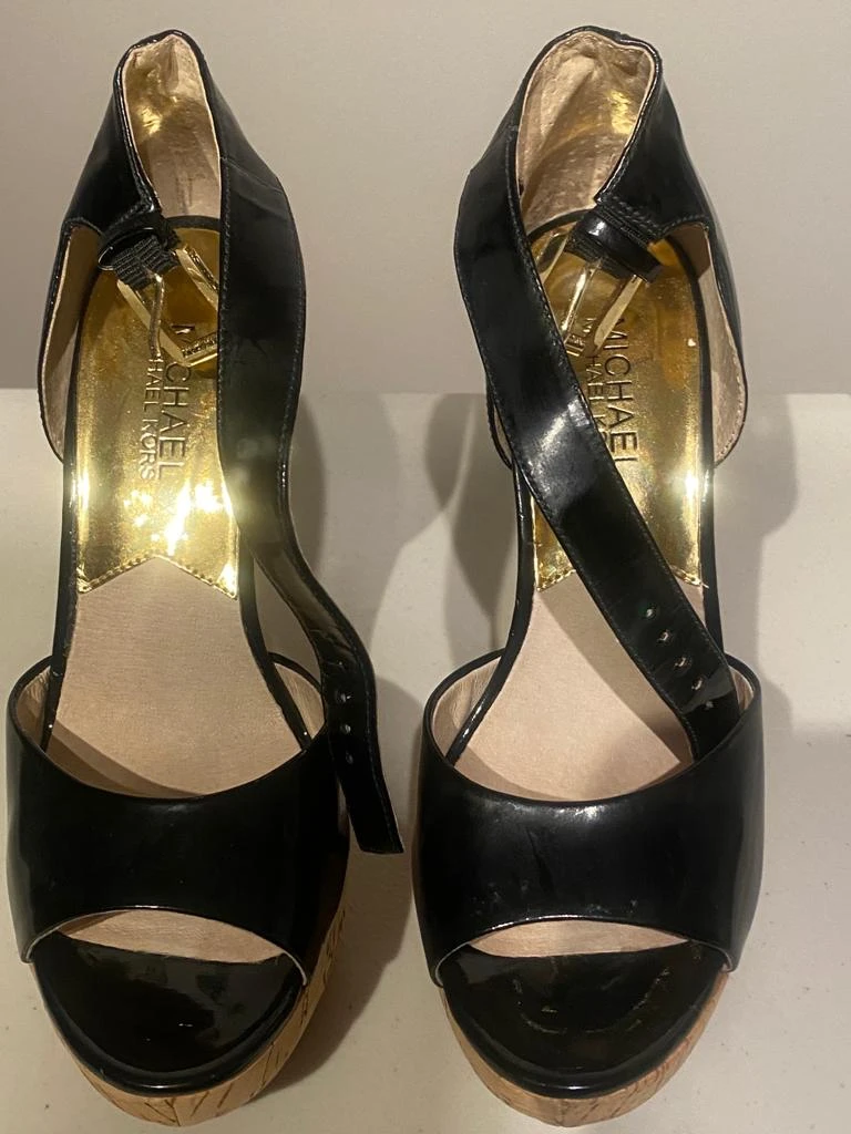 Michael Kors black cork wedge size 6 - photo 2