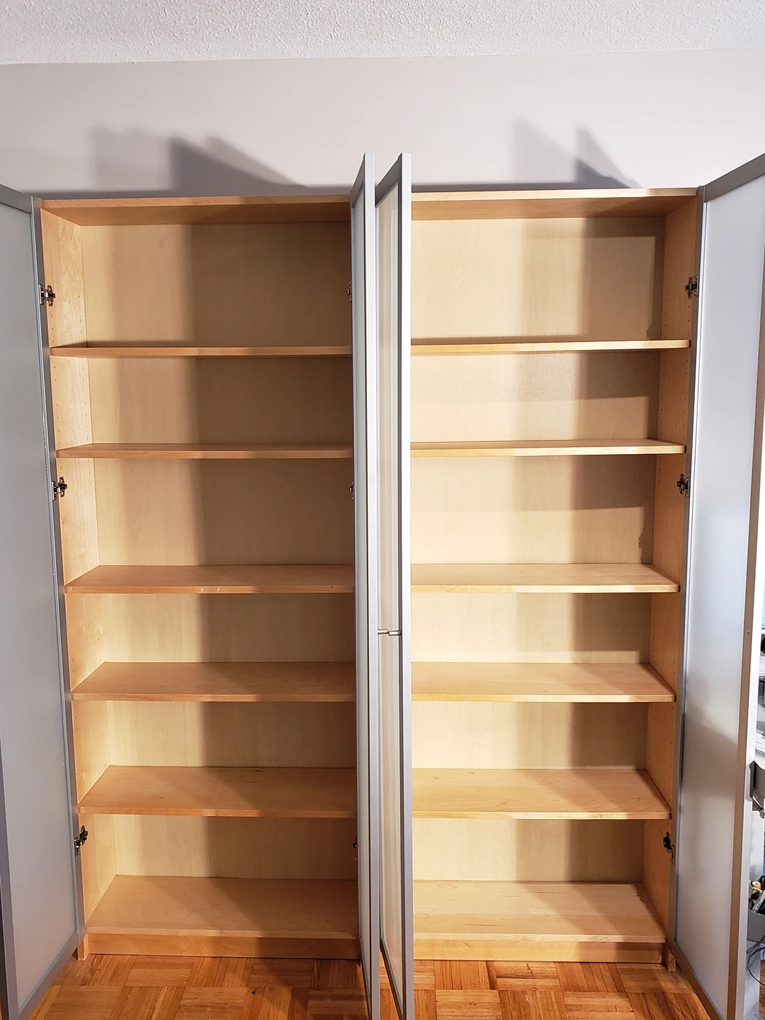 Ikea glass door bookshelves - photo 2