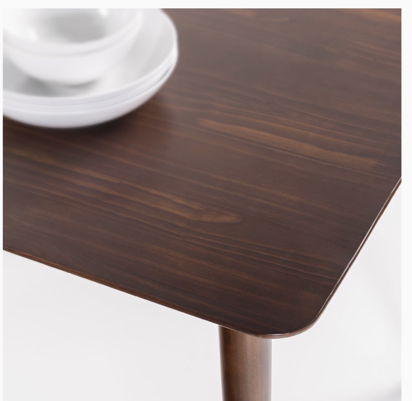 Zines Mid-Century Modern Wood DiningTable Espresso 