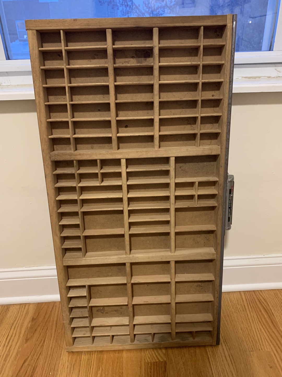 VINTAGE WOODEN LETTERPRESS PRINTERS TRAY DRAWER