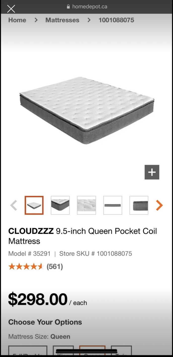 9-5inch Queen Pocket Coil Mattress - photo 5