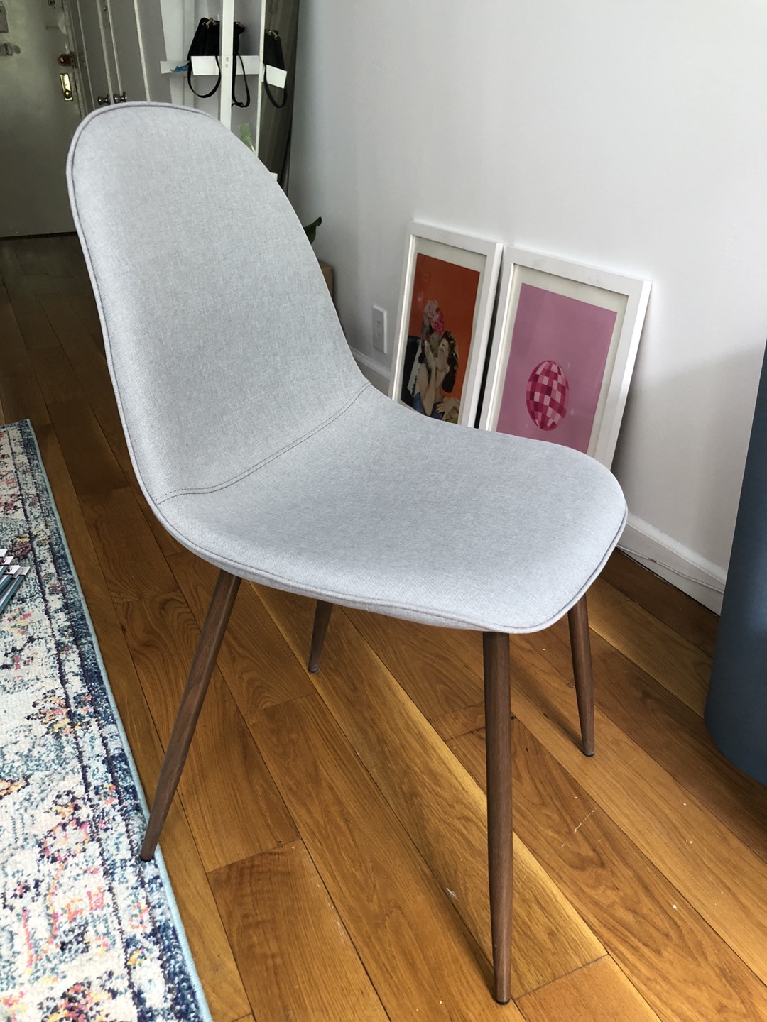 Grey mid-century modern chair  - photo 2