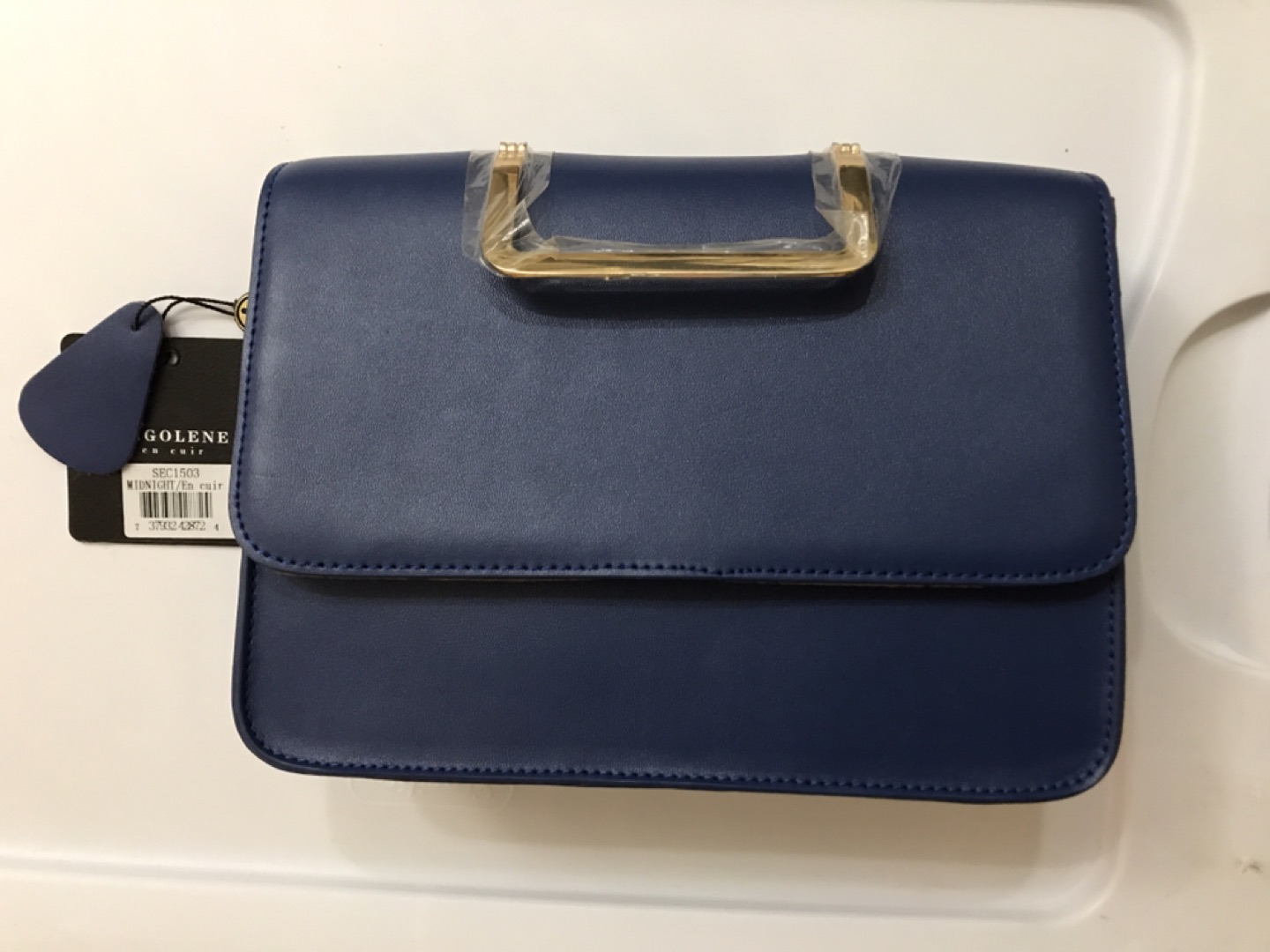 Segolene en cuir classic french purse, natural leather, new - photo 2