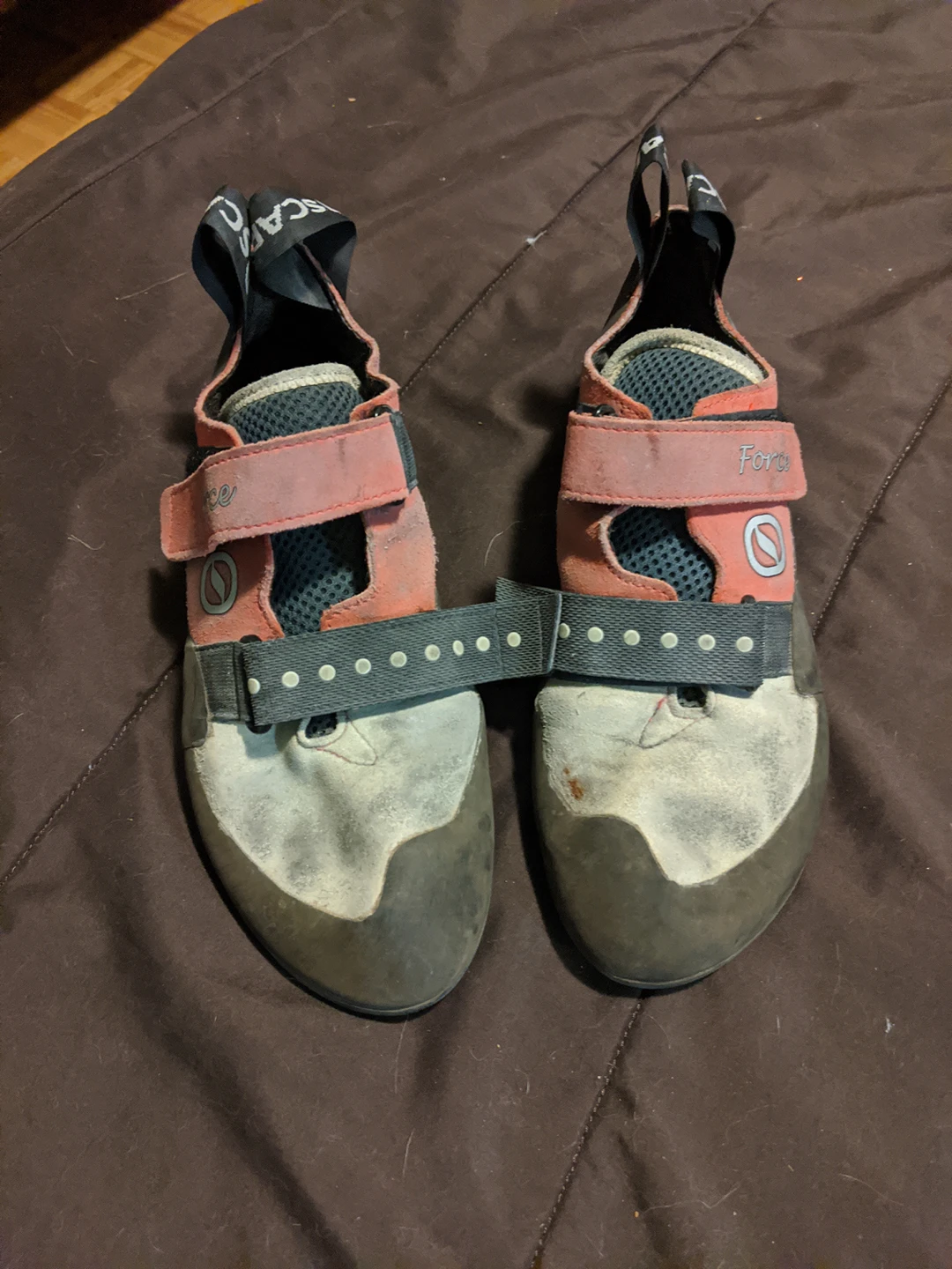 Scarpa "Force" (M10.5) climbing shoes