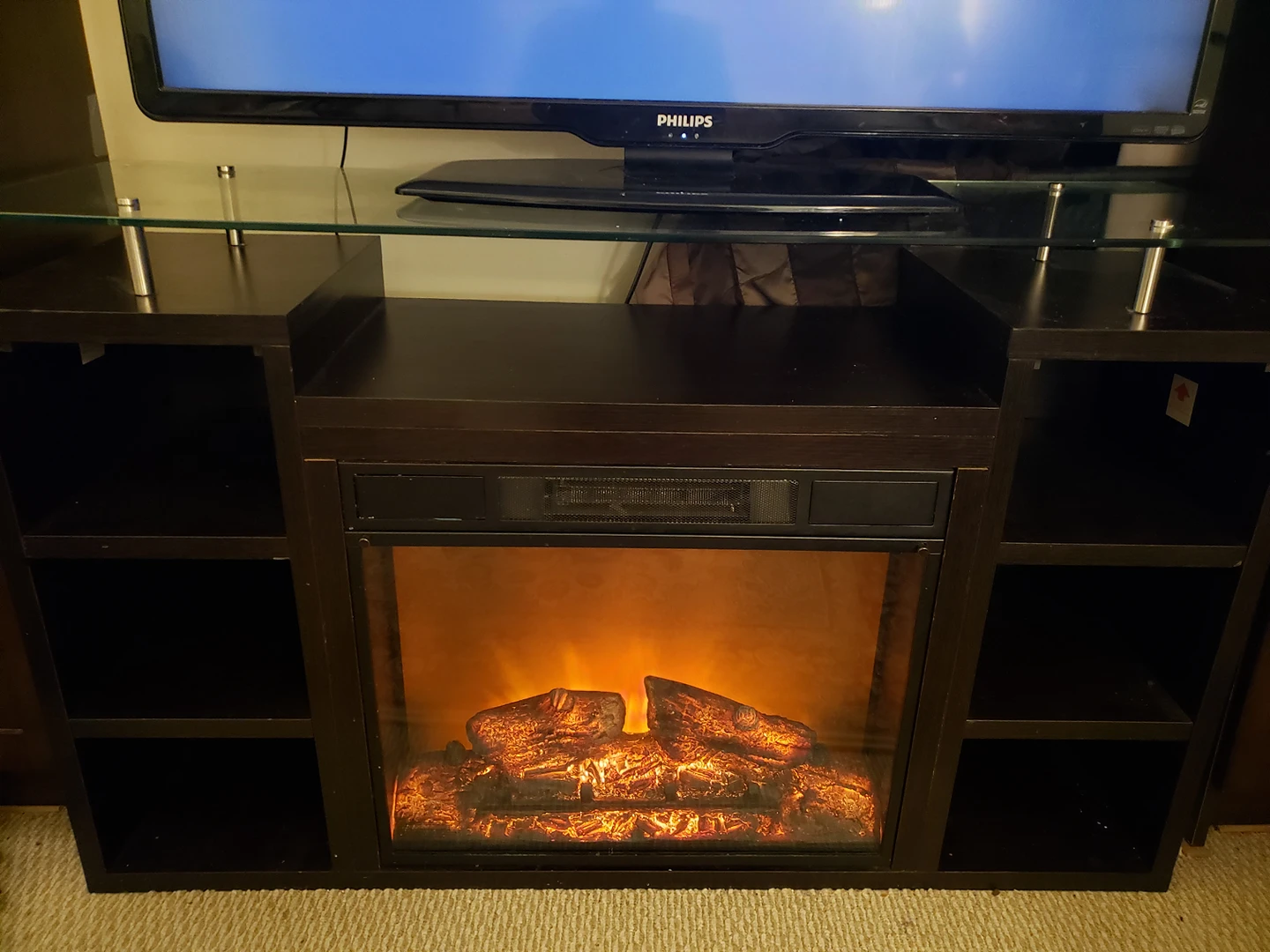 Tv stand with fireplace - photo 3