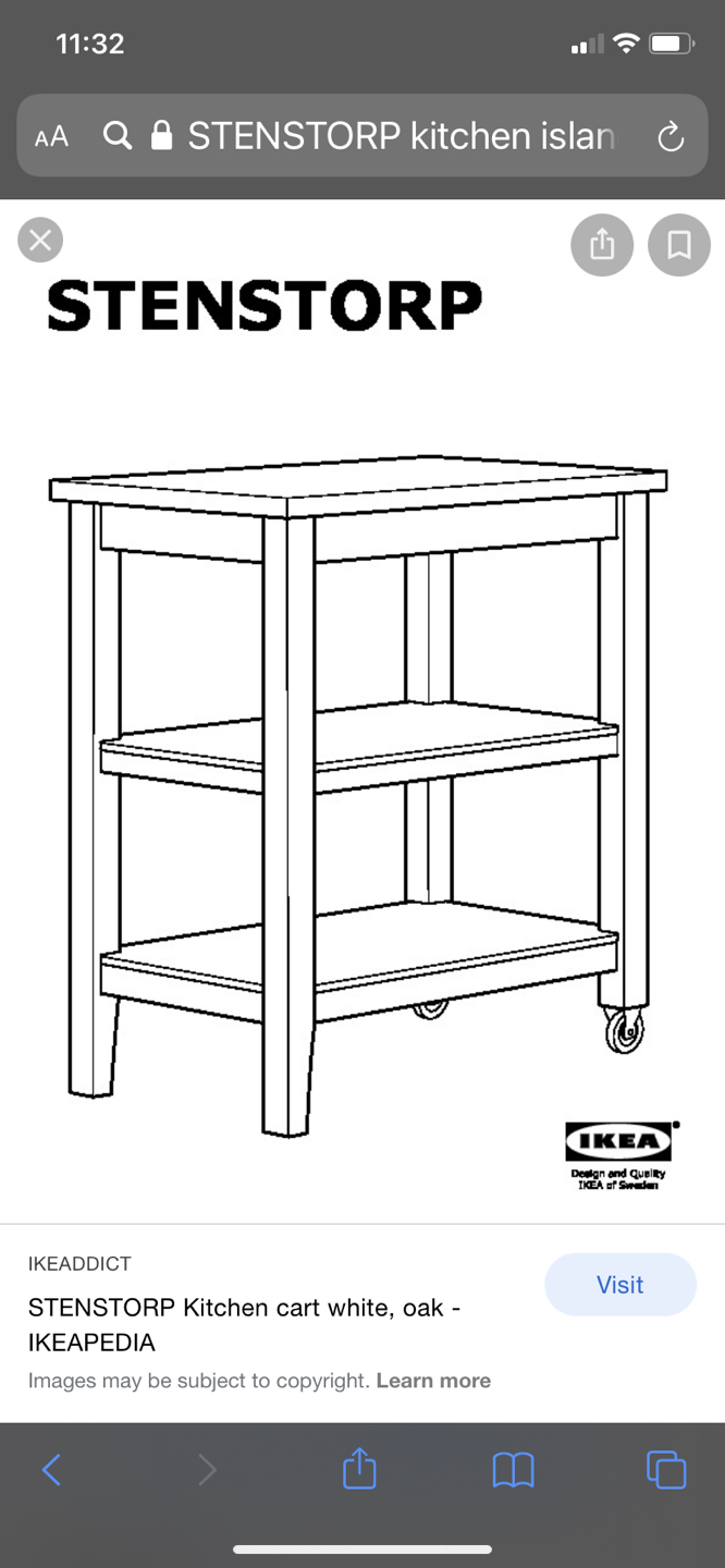 Stenstorp IKEA kitchen island/cart/trolley - photo 5